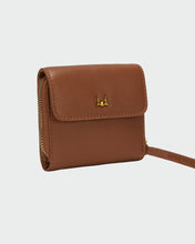 Loyal West Sophia Mini Wallet In Brown Leather Calfskin