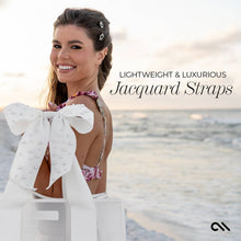 Special Edition Bow Ivory Pearl Beach Tote With Phone Pouch