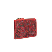 Bloom On The Range Credit Card Wallet In Red