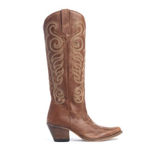 Nalejandra Leather Boots in Chocolate Brown
