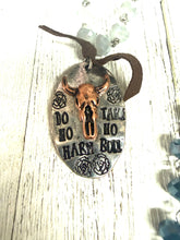 ‘Do No Harm’ Stamped Pendant Beaded Necklace