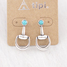Horse Bit Earrings with Turquoise