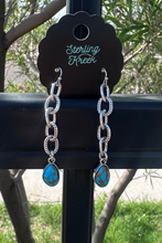 Linked In Turquoise Earrings