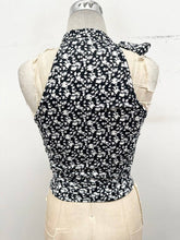 Midnight Garden Scarf Neck Top