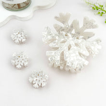 Christmas Snowflake Hair Clip in Glistening White