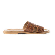 Carmina Tooled Leather Sandals Brown