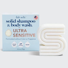 Ultra Sensitive Shampoo & Body Wash Bar Fragrance Free by Kitsch
