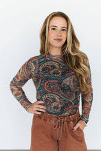 The Paisley Mesh Top