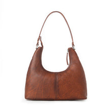 Zidanna Winchester Loop Leather Shoulder Bag in Maple Glaze