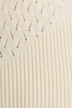 Prep Check Sleeveless Sweater Top in Cream