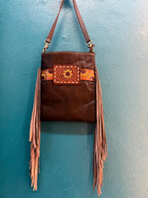 Sunflower Sally Cowhide Tooled Bag