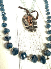 ‘Do No Harm’ Stamped Pendant Beaded Necklace