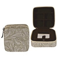 Justin Brand Tooled Leather Jewelry Case