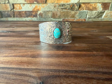The Katie Sterling Silver with Turquoise Stone Cuff Bracelet