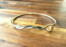 The Twist Sterling Silver Bangle Bracelet
