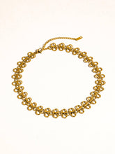 Ritza 18K Gold Non-Tarnish Patterned Choker in Yellow Gold
