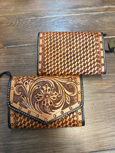 Crimson Tooled Leather Wallet