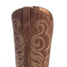 Nalejandra Leather Boots in Chocolate Brown