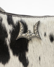 Loyal West The Dannia Black & White Cowhide Medium Purse