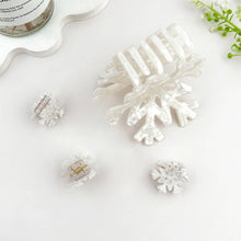 Christmas Snowflake Hair Clip in Glistening White