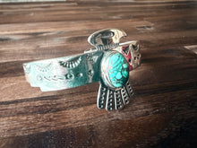 The Thunderbird Sterling Silver with Turquoise Stone Cuff Bracelet