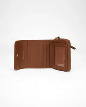 Loyal West Sophia Mini Wallet In Brown Leather Calfskin