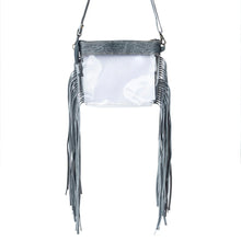 Silver Creek Clear Tooled Accent Fringe Bag