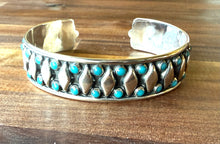 The Diamond Club Sterling Silver with Turquoise Accents Cuff Bracelet