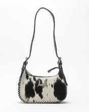 Loyal West The Dannia Black & White Cowhide Medium Purse