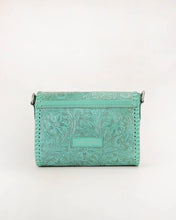 Loyal West Leather Daisy Mini Bag in Turquoise