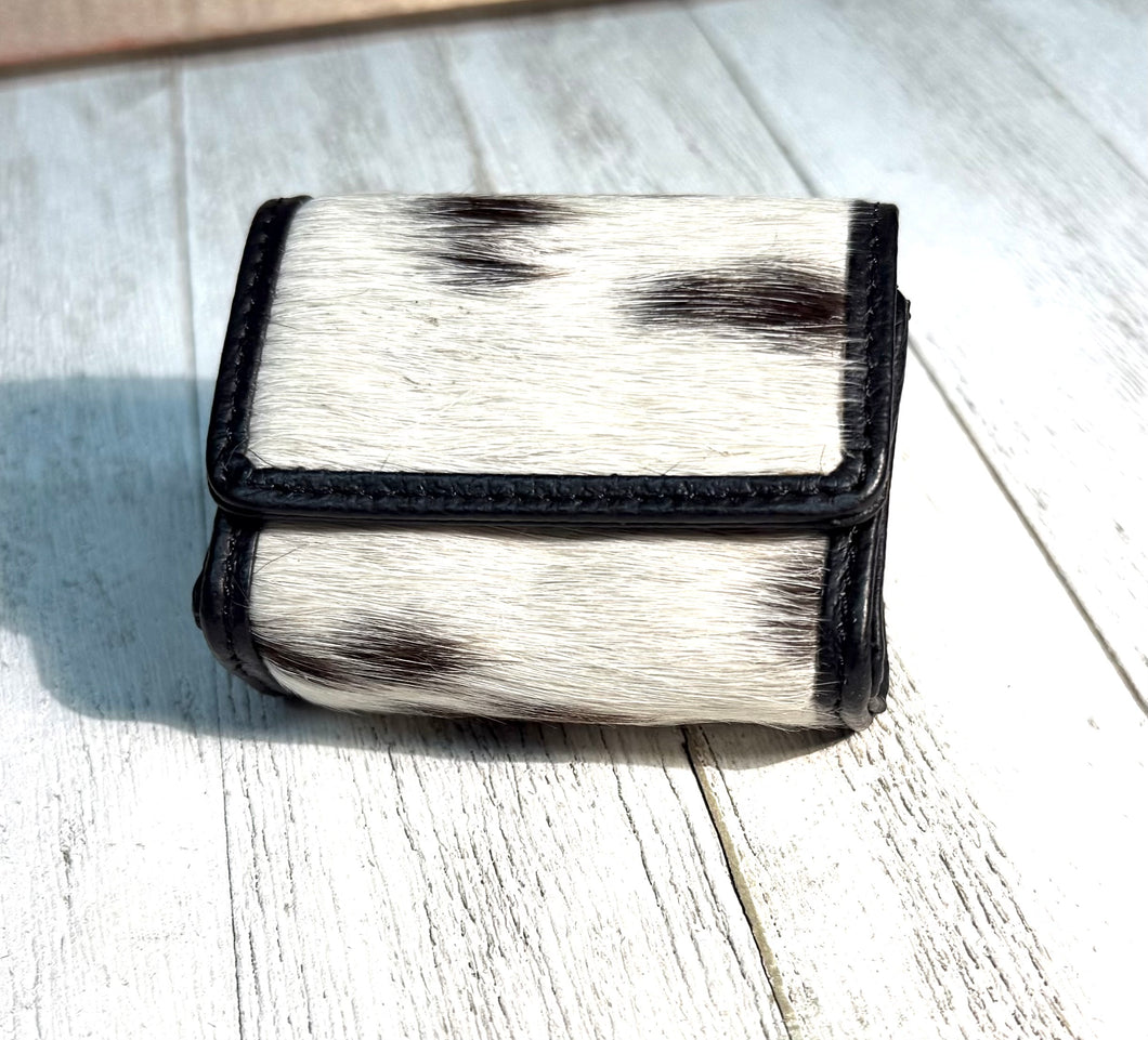 Mini Leather Cowhide Keychain Pouch