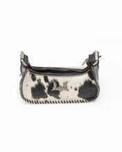 Loyal West The Dannia Black & White Cowhide Medium Purse
