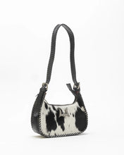 Loyal West The Dannia Black & White Cowhide Medium Purse