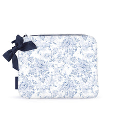 Something Navy Bow Crinkle Makeup & Toiletry Bag