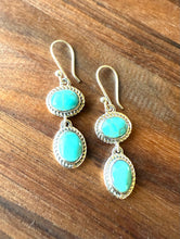 The Roper Sterling Silver with Turquoise Stones Earrings