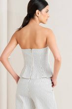 Nautical Natalie Strapless Corset Top