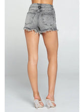 Black-Grey Denim Shorts