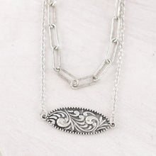 Tooling Teaser Layered Necklace in Silver-Tone
