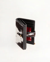 Loyal West Prairie Black & White Cowhide Card Wallet