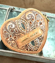 Tooled Leather Heart Coin Pouch