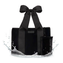 Special Edition Bow Midnight Black Beach Tote w/ Phone Pouch