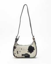 Loyal West The Dannia Black & White Cowhide Medium Purse