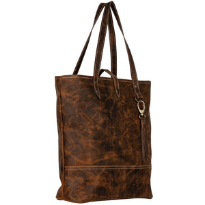 Worn Leather Essential Tote Bag