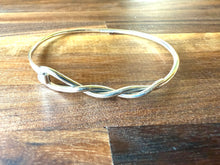 The Twist Sterling Silver Bangle Bracelet