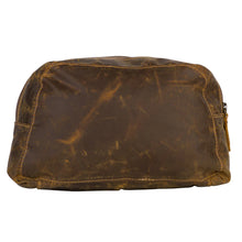 Makeover Dreams Vintage Worn Leather Makeup Bag