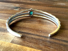 The Harper Sterling Silver with Turquoise Center Stone Cuff Bracelet