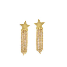 Star Streamers Gold-Toned Earrings