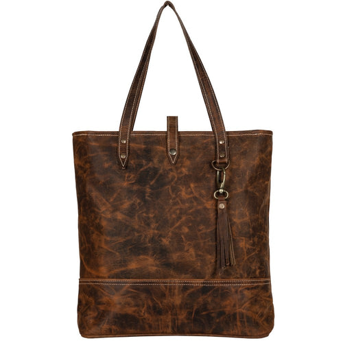 Worn Leather Essential Tote Bag