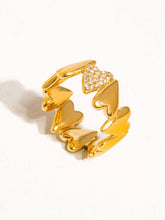 Cloé 18K Yellow Gold Non-Tarnish Heart Ring