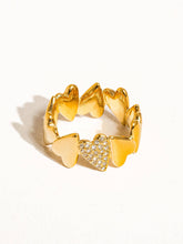 Cloé 18K Yellow Gold Non-Tarnish Heart Ring